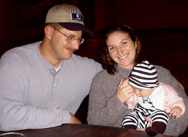 Justin, Gail, and Eva, August 23