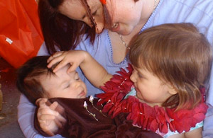 Eva and Zane, July 4